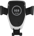 Car Mount Charger, 10W 360 Degrees Rotation Fast Charging Car Charger Bracket Mobile Phone Charger Silver for S10, S10, Note 10, 10, Mate 30, Mate 30 Pro Black