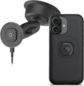 Quad Lock Heavy Duty Suction Car Phone Mount with MAG Phone Case and MAG Wireless Charging Head for iPhone 17