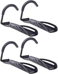 Dirza Bike Rack Garage Wall Mount Bike Hanger Bike Hooks Bike Storage Bicycle Vertical System for Garage Indoor Shed - Easily Hang/Detach - Holds up to 65 lb with Screws Black