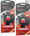 Car Air Fresheners Vent Clips, Essential Car Odor Eliminator, Perfect Scented Car Accessories, for Long Lasting Fragrance up to 30 Days, 0.07 FL.OZ (Strawberry, 2 Packs)