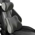 Car Headrest Pillow & Lumbar for Audi A3 Sportback (8V) 2012-2024, Car Seat Neck Pillow Back Support, Breathable All-Season Automotive Seat Cushions, 2PCS,C Dual Gray