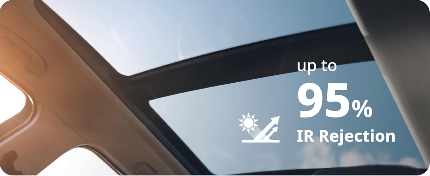 Nano Ceramic Window Tint Film for Cars and Building, Charcoal, 2 Ply Scratch Resistant, Heat Control, and UV 99%, IR 93% Rejection, 35% VLT, 60inx100ft