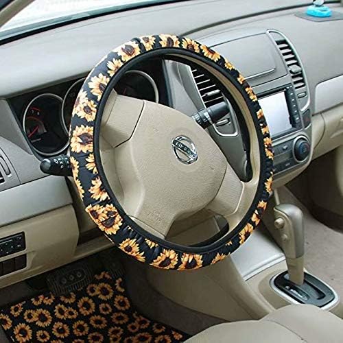 AFPANQZ Nebula Galaxy Design Steering Wheel Covers 14-15" inch Universal Fit Most Car Sedans SUVs Comfort Grip Comfortable Handmade Neoprene Breathable Steering Wheel Protector Blue Purple