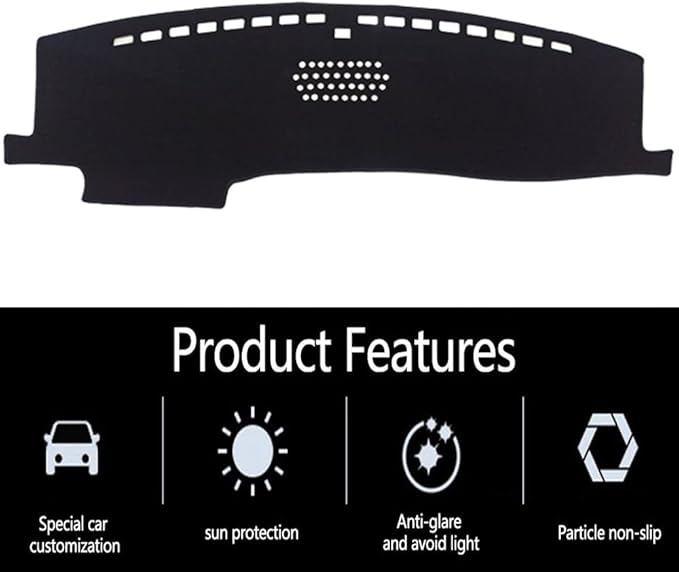 Dashboard Cover for 2020-2022 Ford Explorer,Polyester Dash Covers mat,Car Dash Board Protecter Cover,Interior Dash Covers Pads,Red