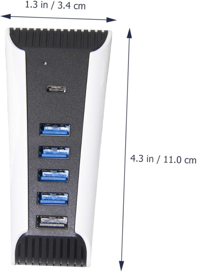 Uonlytech 2pcs USB Hub Port USB Expander Adapter High-Speed Data Transfer Multiple Device Support Desktop Hub for Gaming Consoles Efficient and Stable