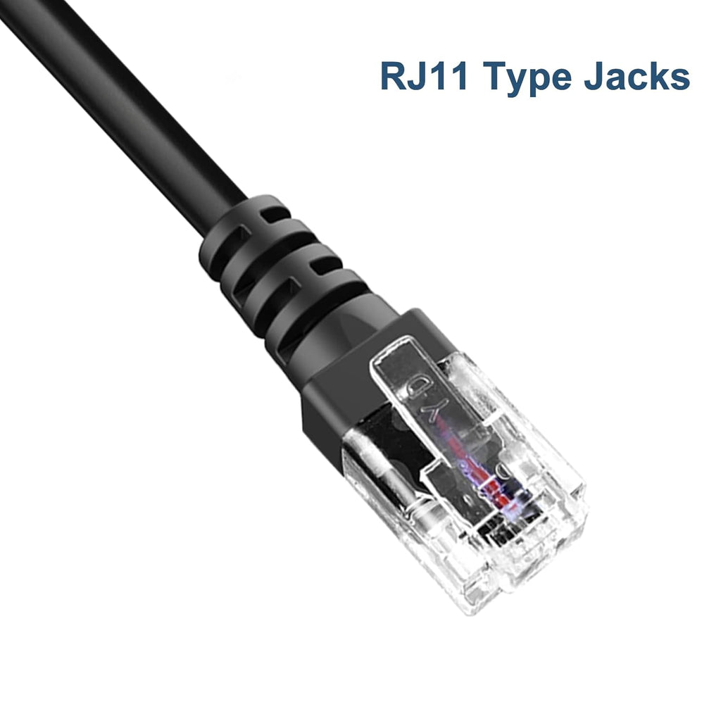 Radar Detector Cable, with USB to RJ11 Plug,for Escor t Valentine One Unide n Beltronics Cobr Radar Detector,Replacement Power Cable for Radar Detectors(RJ11-9.84ft)
