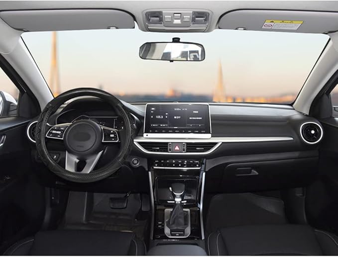 GIANT PANDA Steering Wheel Cover for Kia Soul,Sportage,Forte,Optima,Telluride(3D Honeycomb-Gray-Standard Size)