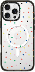 CASETiFY Impact iPhone 16 Pro Max Case [Slim/Compatible with Magsafe / 8.2 ft. 4X Military Grade Drop Protection] - Candy Transparent - Clear Black