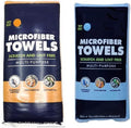 Member Mark Premium Microfiber Cleaning Towels 36 Count (Choose Color) (Pack (Blue + Orange))