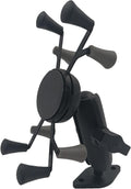Strg Phone Mount with B Size 1" Ball Diamond Base and Double Socket Arm, Universal Phone Holder Compatible with All Phones Car Vehicle Motorcycle Bike and More Device