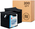 Bulk 16" x 16" All Purpose Microfiber Towels Wholesale - Case Quantity (200 Count) | Large | No Fraying | High Density Microfiber | Zero Chemical Cleaner | Long-Lasting (Black)