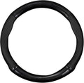 Car Breathable Steering Wheel Cover, Carbon Fiber Wear-Resistant Steering Wheel Protector for Comfy Grip, Universal Non-Slip Leather Wheel Sleeve for Most Car SUV Truck (Black)