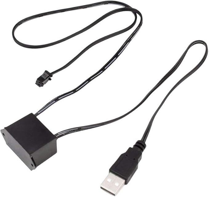ABALDI Car Strip Light USB Neon Light El Wire for Car Led Decoration(5m16ft,USB,Purple)