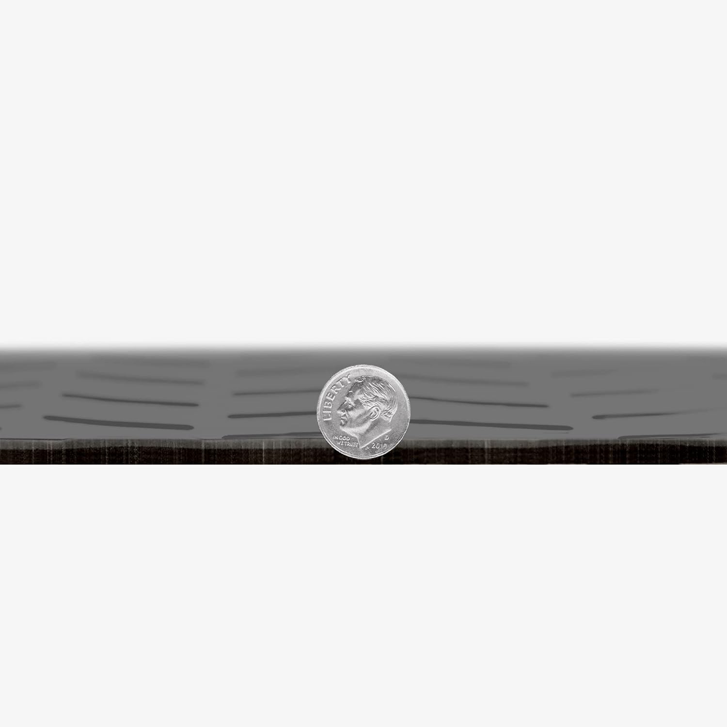 IncStores 2.5mm Thick Commercial-Grade Nitro Roll Garage Floor Mat | Flexible Vinyl Floor Mat for a Stronger and Safer Garage, Workshop, or Trailer | Diamond-Plate, Midnight Black, 10' x 100'