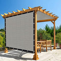 Amagenix 90% Shade Fabric 20'X 23' Gray Sun Shade Cloth with Grommets for Pergola Replacement Shade Cover Canopy, Heavy Duty, Cable Zip Ties Included (We Customized)