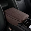 1 Pack Car Center Console Cover Custom Fit for Toyota Grand Highlander Hybrid 2024-2025, Leather Memory Foam Armrest Cushion Protector, Anti-Scratch Durable Armrest Pad,Coffee Brown