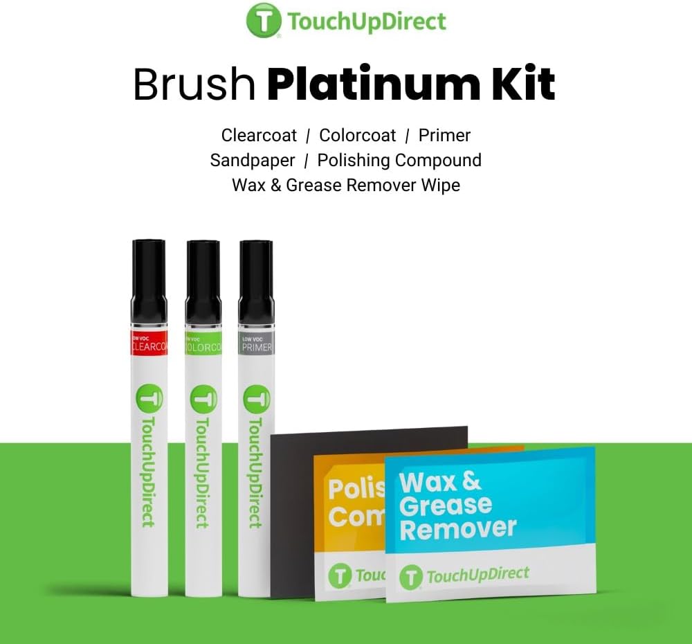TouchUpDirect 4V6 Quicksand Compatible with Toyota Exact Match Touch Up Paint Brush - Platinum Kit