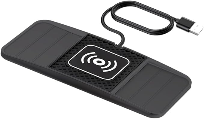Wireless Charging Pad for Car for Chevrolet Trailblazer 2002-2009 2021-2026, DIY Trim-to-Fit Slim Non Slip Fast Charger Car Wireless Charging Pad 30CM Cable,B 30cm USB Plug Cable