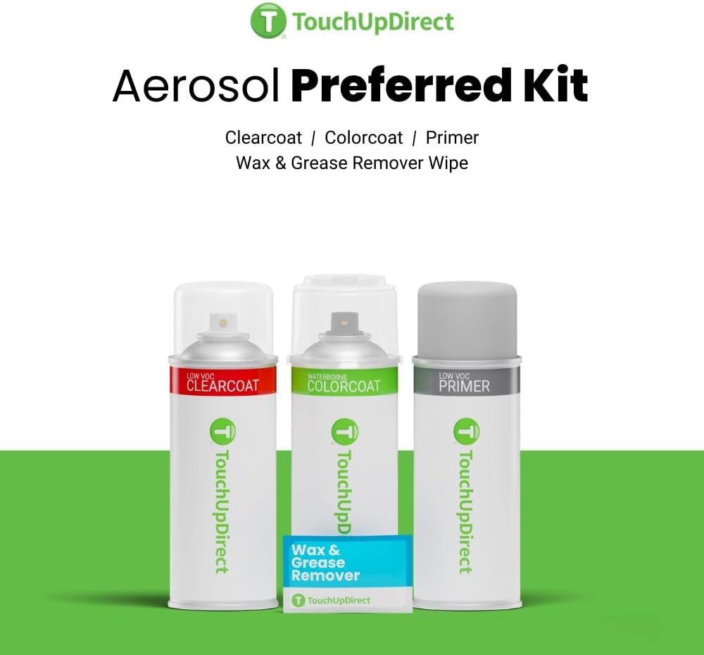 TouchUpDirect 089 Wind Chill Pearl Compatible with Toyota Exact Match Touch Up Paint Aerosol - Preferred Kit
