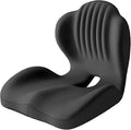 Seashell Memory Foam Seat Cushion -for Office Chair, Truck seat, Car Seat, Airplane Back Support & Sciatica Relief & Tailbone & Coccyx Pain Relief for Long Sitting and Driving(Black)