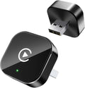 Wireless Adapter Convert Wired to Wireless for CarPlay＆Android Small Size, Plug and Play, Fast and Stable Connection