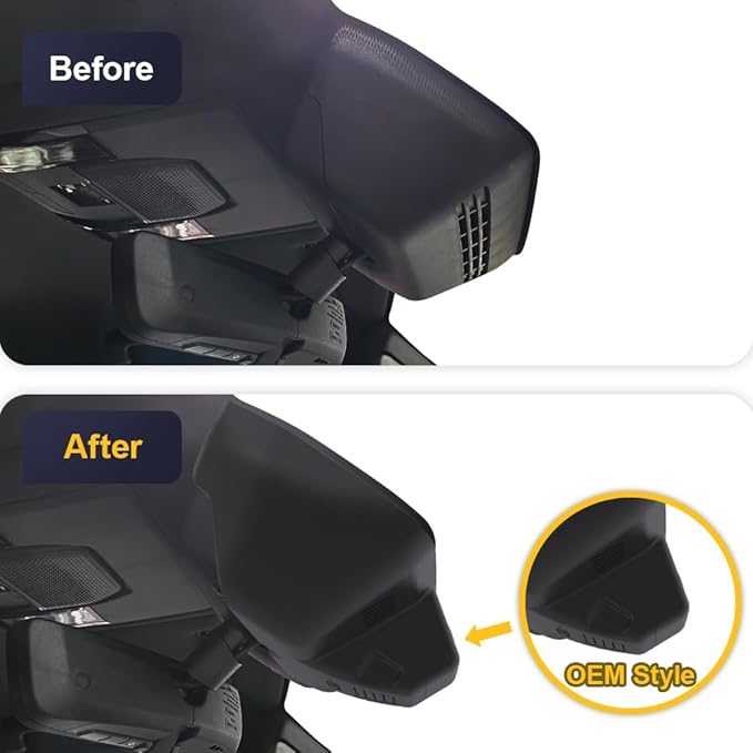 Fitcamx Front 2K+Rear 1080P Dash Cam Adapts for Toyota Land Cruiser 2024-2026 First Edition 1958 (J250/Gen15), OEM Look, Dual HD Video, WiFi & APP, Loop Recording, G-Sensor, Easy to Use, 64GB Card