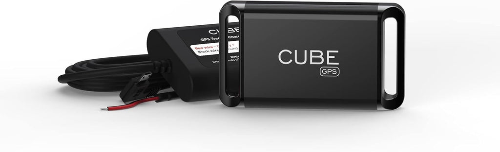 Cube GPS Tracker for Vehicles – GPS Tracker Device for Car, Trucks, Pets - Real Time Tracking, SOS Pings, Geo-Fencing Rechargeable Battery Up-to 60 Days with Hardwire Charger - Requires Subscription