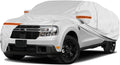 TUCAREST 6 Layers Full Car Cover for Pickup/Truck - Waterproof, Insulated, Anti-UV, Snow-Proof, Anti-Wind, All-Weather, Thickened Protection, up to 206 in