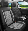 LINGVIDO Car Seat Covers for Front Seats (2 Seats) - Premium Perforated Nappa Leather,Waterproof Shield, Omni-Adapt Fit for SUVs Sedans, Ideal for Rideshare & Pets