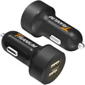Trianium Car Charger 24W (2 Pack) Dual Charger Adapter, AtomicDrive SmartUSB Compatible iPhone 12 11 Pro Max/XR/XS Max/X/8/7/6s/6 Plus, iPad Pro/Air2/Mini,Galaxy S20,Note,LG,Nexus,HTC,Huawei,and More