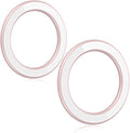 Magnetic Ring Holder for iPhone 14 13 12 Magnet Wall Mobile Phone Holder Magnetic Car Phone Stand for magsafe case (Pink-White 2 pcs)