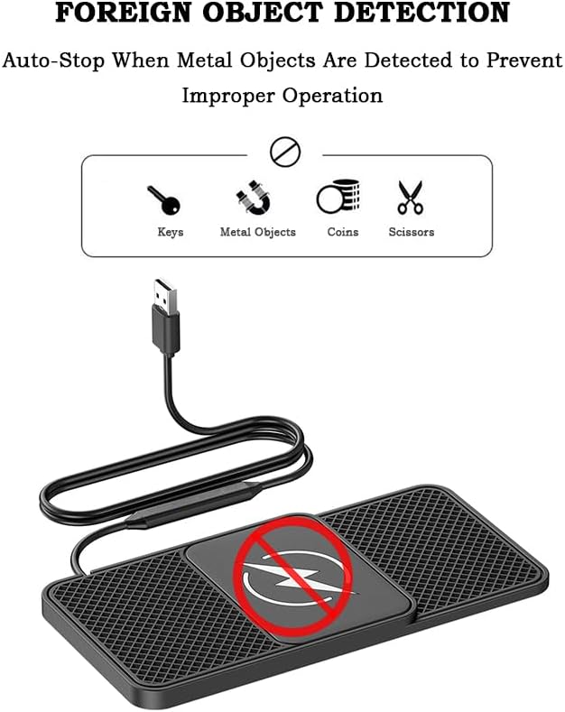 Car Charger for Ram 1500 2019 2020 2021 2022 2023 2024 2025, 20W Fast Charging Pad for Phones, Plug & Play Cord-Free Charging Pad with Step Design for Commutes Home Travel Use,A Type-C 30cm