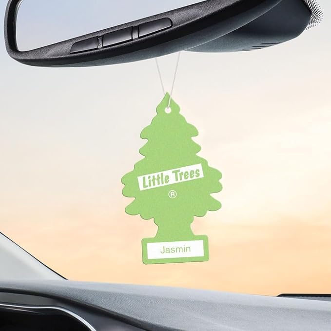 LITTLE TREES Car Air Freshener | Hanging Paper Tree for Home or Car | Jasmin | 12 Pack