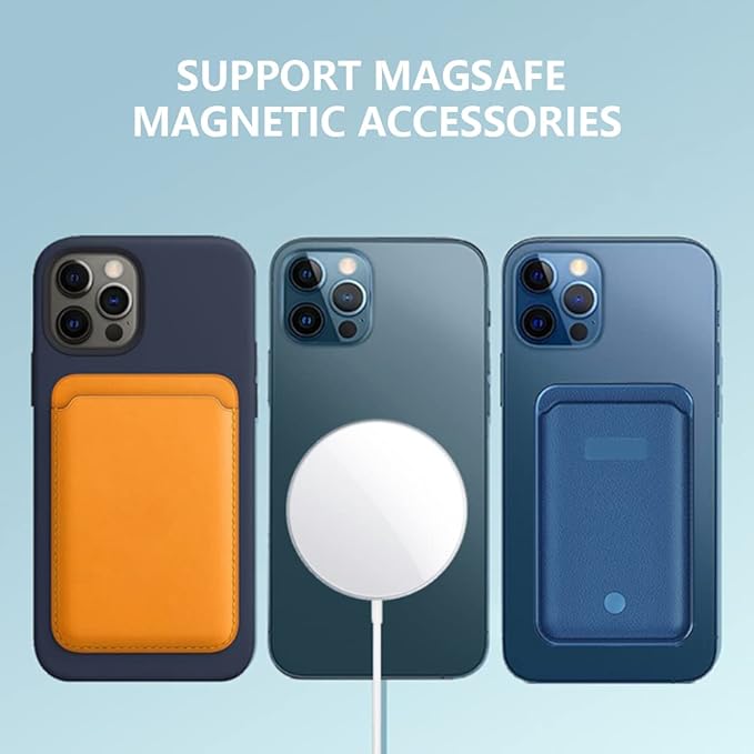 Magnetic Wireless Charger Universal Metal Rings - 5 PCS,for MagSafe-Compatible Charger on iPhone 14/13/12 Pro/Max/Mini Case and Samsung Galaxy (White - 5pcs)