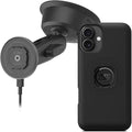 Quad Lock Heavy Duty Suction Car Phone Mount with MAG Phone Case and MAG Wireless Charging Head for iPhone 16 Plus