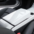 White Armrest Cover for Tesla Model 3 Model Y 2017-2023 Car Center Console Armrest Pad Trim Cover Arm Rest Box Cushion Console Protector Interior Accessories
