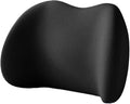 Memory Foam Car Neck Pillow & Waist Cushion - Soft fit for Seat Headrest & Lumbar Support for Comfort(Hb-Black Waist 1PC)