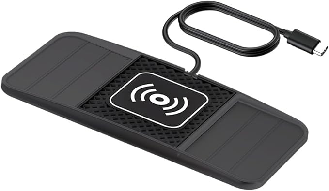 Wireless Charging Pad for Car for Toyota 4Runner 2000-2025, DIY Trim-to-Fit Slim Non Slip Fast Charger Car Wireless Charging Pad 30CM Cable,A&30cm Type-C Plug Cable