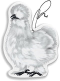WIRESTER Hanging Air Freshener for Car, Home, Bathroom, Office, Decorative Charm Ornaments, White Silkie Chicken