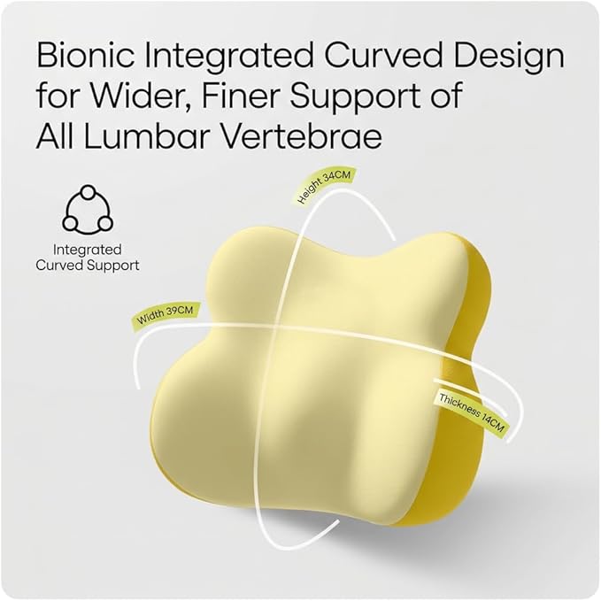 Car Headrest Pillow & Lumbar for Alfa Romeo Stelvio 2017-2021, Car Seat Neck Pillow Back Support, Breathable All-Season Automotive Seat Cushions, 2PCS,B Gray