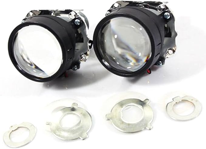 iJDMTOY Mini 2.5-Inch H1 Bi-Xenon Projector Lens Compatible With Car Lighting Retrofit, Custom DIY Job For Off-Road Use Or Show Purpose