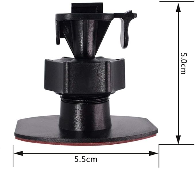 CH02B Car Dash Camera Mount Holder for 3M Double-Sided Adhesive Base -Driving Video Recorder Windshield/Dashboard Mount Holder for Yi/Apeman/DOD/HP Car DVR Camera GPS Phone Permanent Mount