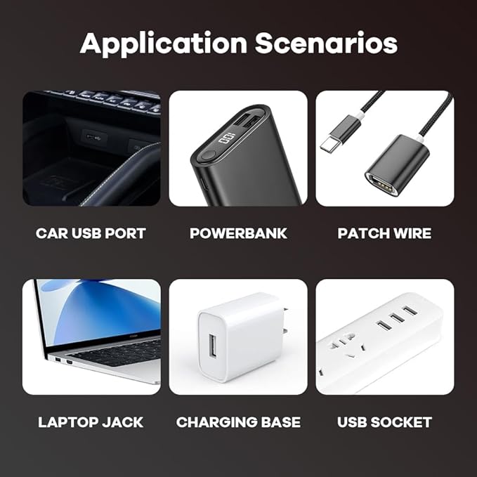14 in 1 Modes Car USB Night Light, 7 Colors Touch Adjustment LED Interior Night Lighting Plug in USB Mini Ambient Lamps for Car, Camping, Holiday Decoration, Bedroom, Party(4Pcs)