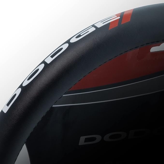 Plasticolor 006790R01 Dodge//Genuine Leather Steering Wheel Cover