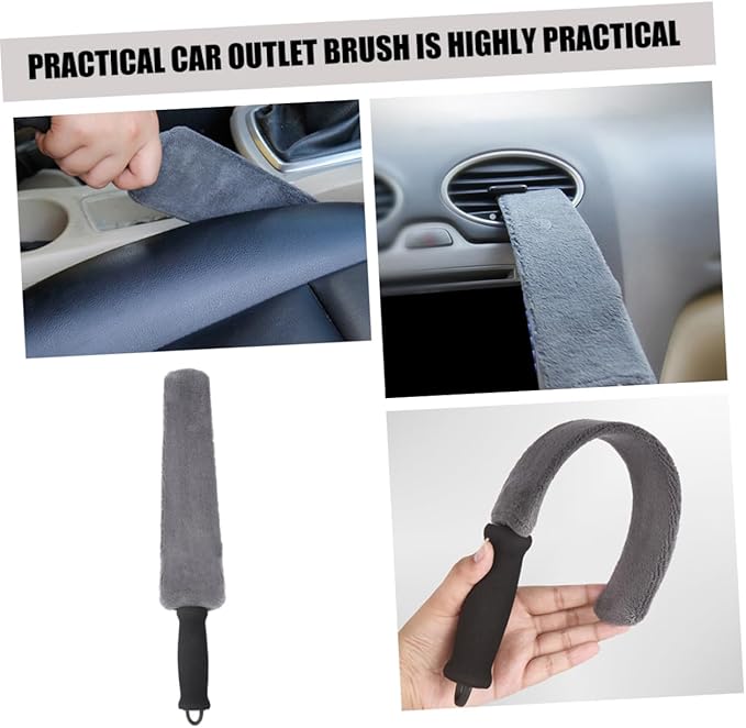 Cabilock 2pcs Car Cleaning Brush Soft Bristle Car Interior Duster for Dust Removal Compact Design for Vents and Tight Spaces