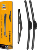 AUTOBOO 15"+15" Windshield Wipers with 13 Inch Rear Wiper Blade Replacement for Jeep wrangler JK 2008-2018,Jeep wrangler 2007-2017-Original Factory Quality (Pack of 3)