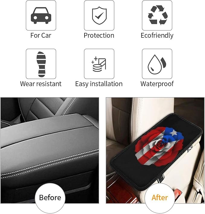 DARLEKS Car Armrest Cushion Auto Center Console Cover Pad Car Handrail Box Universal Decoration Mat