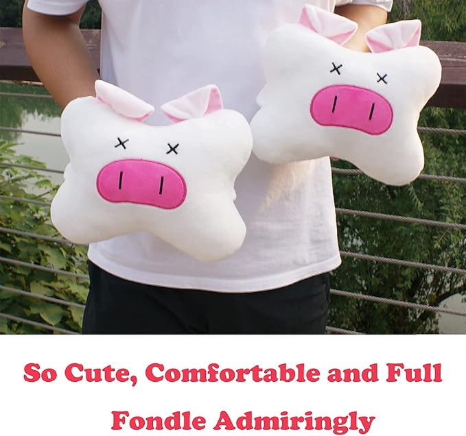 Sexysamba Car Headrest Pillow,Cartoon Neck Pillow for Car,Comfortable Soft Car Seat Pillow for Driving,Head Rest Cushion,Cute Neck Pillow for Travelling and Home 2Pcs (Pink Pig)