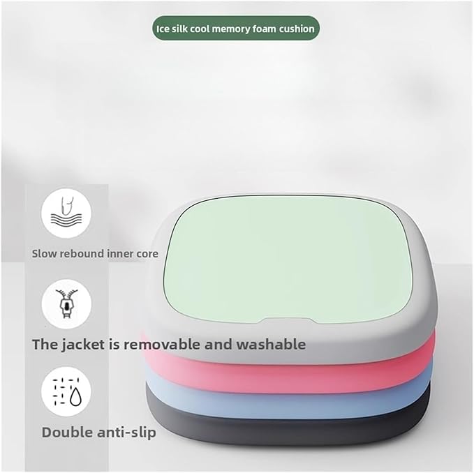 Memory Foam Car Seat Cushions with Lumbar Support - Cool and Breathable Comfort for Car and Office Seats(3,35x35cm)