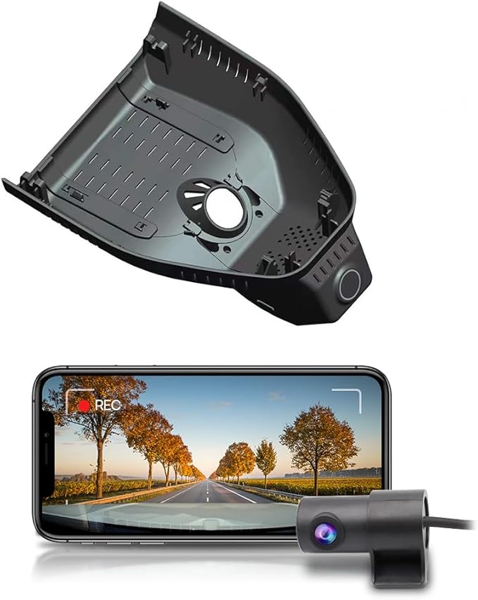 Fitcamx Front 2K+Rear 1080P Dash Cam Adapts for Chevy Equinox 2025 2026 Gas Powered (NOT EV Electric) HD2-1231, OEM Style, Dual HD Video, Loop Recording, WiFi & APP, G-Sensor, Easy to Set, 64GB Card